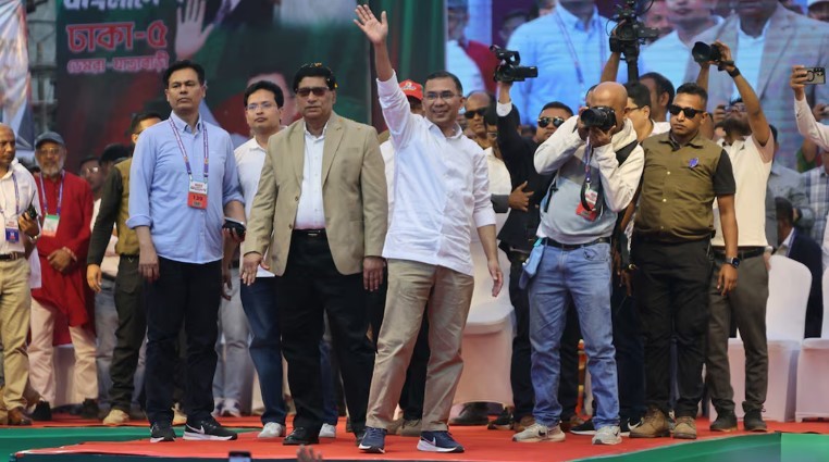 নির্বাসন থেকে ক্ষমতার দ্বারপ্রান্তে তারেক রহমান : রয়টার্স